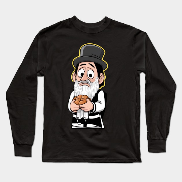 I Miss Bread Kosher For Passover No Challah Matzah Jewish Long Sleeve T-Shirt by woormle